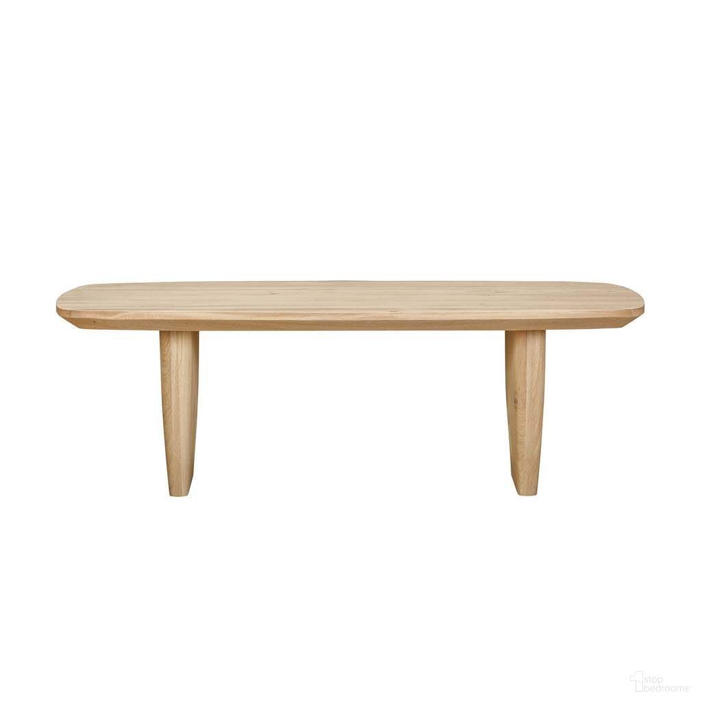The appearance of Tonic Coffee Table In Biscotti Oak designed by LH Imports in the modern / contemporary interior design. This biscotti oak piece of furniture  was selected by 1StopBedrooms from Tonic Collection to add a touch of cosiness and style into your home. Sku: TNC032-BOA. Material: Oak.