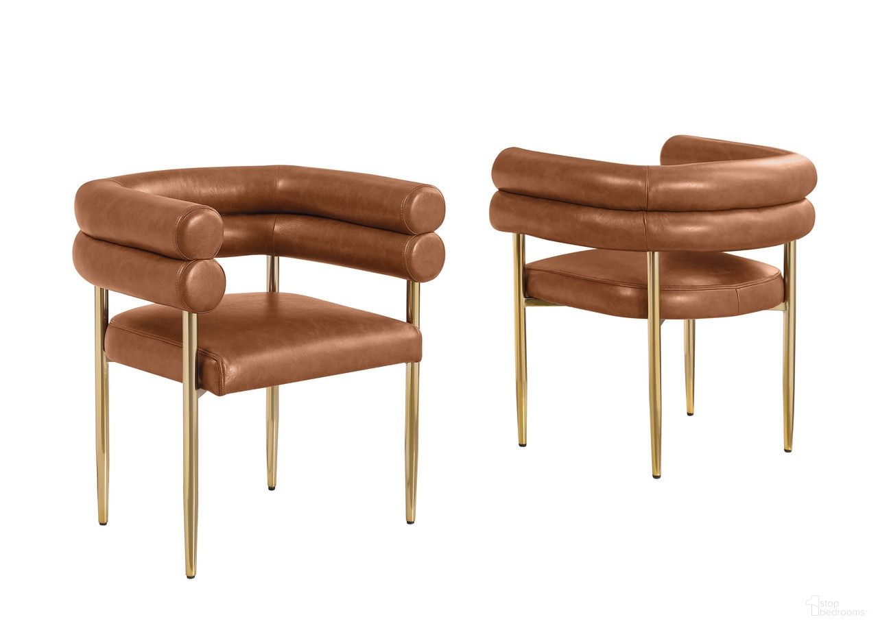 The appearance of Tony Leather Air Upholstered Dining Chair Set of 2 in Toffee designed by Best Quality Furniture in the glam interior design. This toffee piece of furniture was selected by 1StopBedrooms from Tony Collection to add a touch of cosiness and style into your home. Sku: SC05L. Material: Leather. Chair Type: Arm Chair.