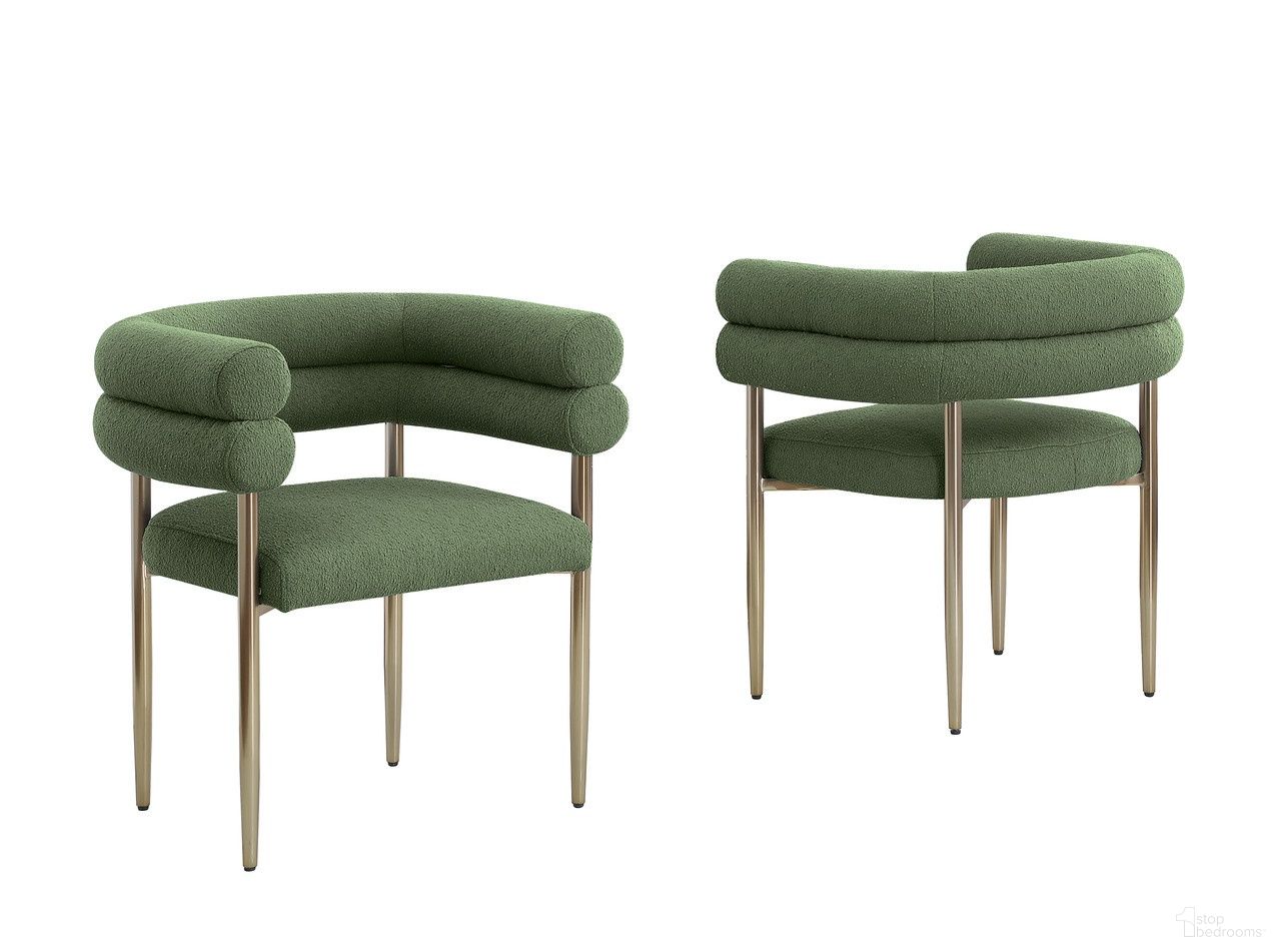 The appearance of Tony Teddy Fur Upholstered Dining Chair Set of 2 in Green designed by Best Quality Furniture in the glam interior design. This green piece of furniture was selected by 1StopBedrooms from Tony Collection to add a touch of cosiness and style into your home. Sku: SC03. Material: Fur. Chair Type: Arm Chair.