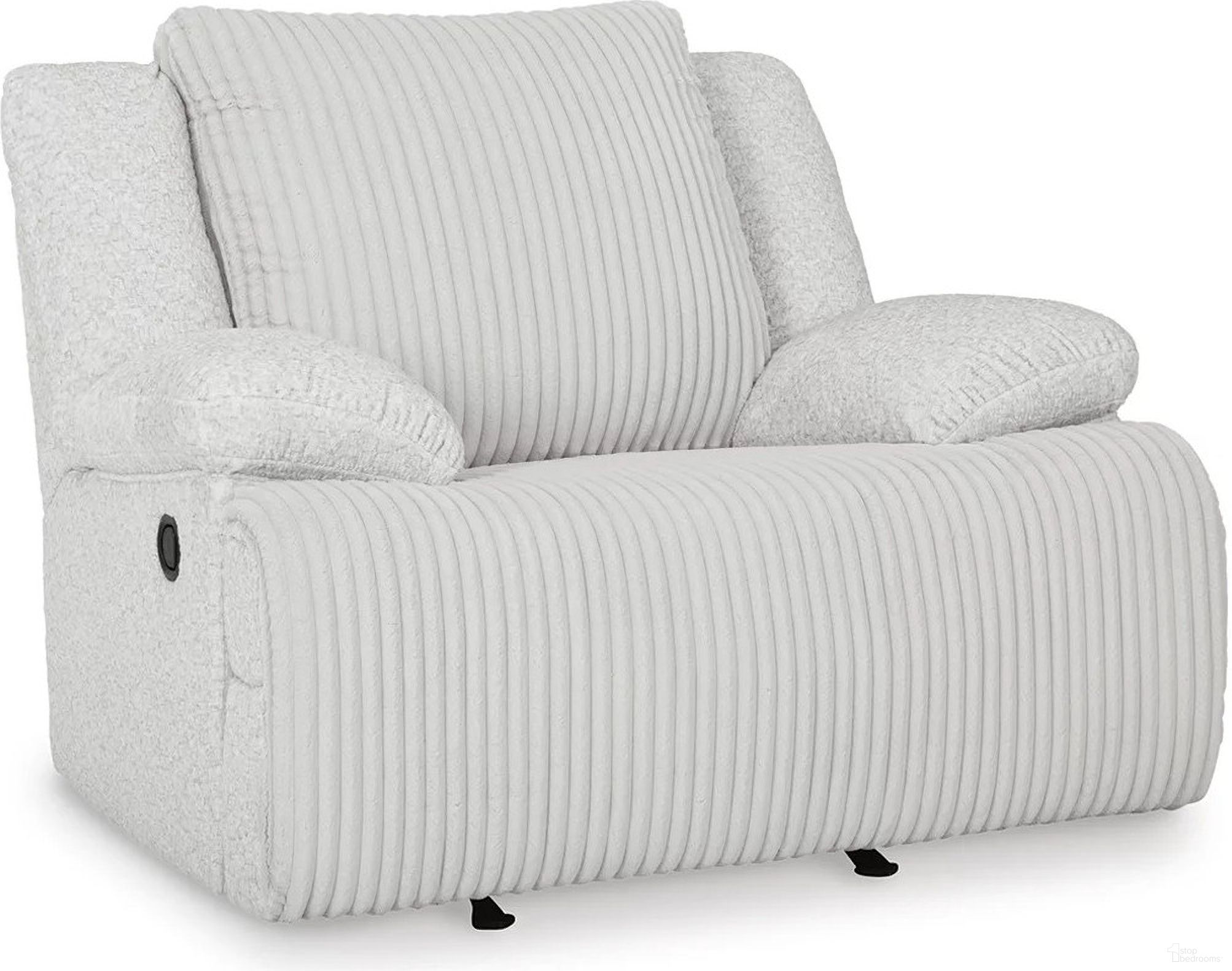 The appearance of Top Tier Recliner In Alloy designed by Signature Design by Ashley in the modern / contemporary interior design. This alloy piece of furniture  was selected by 1StopBedrooms from Top Tier Collection to add a touch of cosiness and style into your home. Sku: 9270625. Material: Fabric.