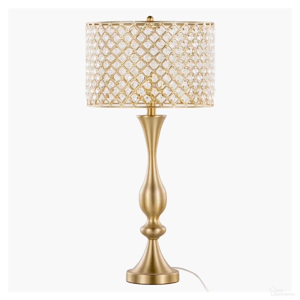 Topaz 27.5 Inch Metal Table Lamp In Clear and Gold