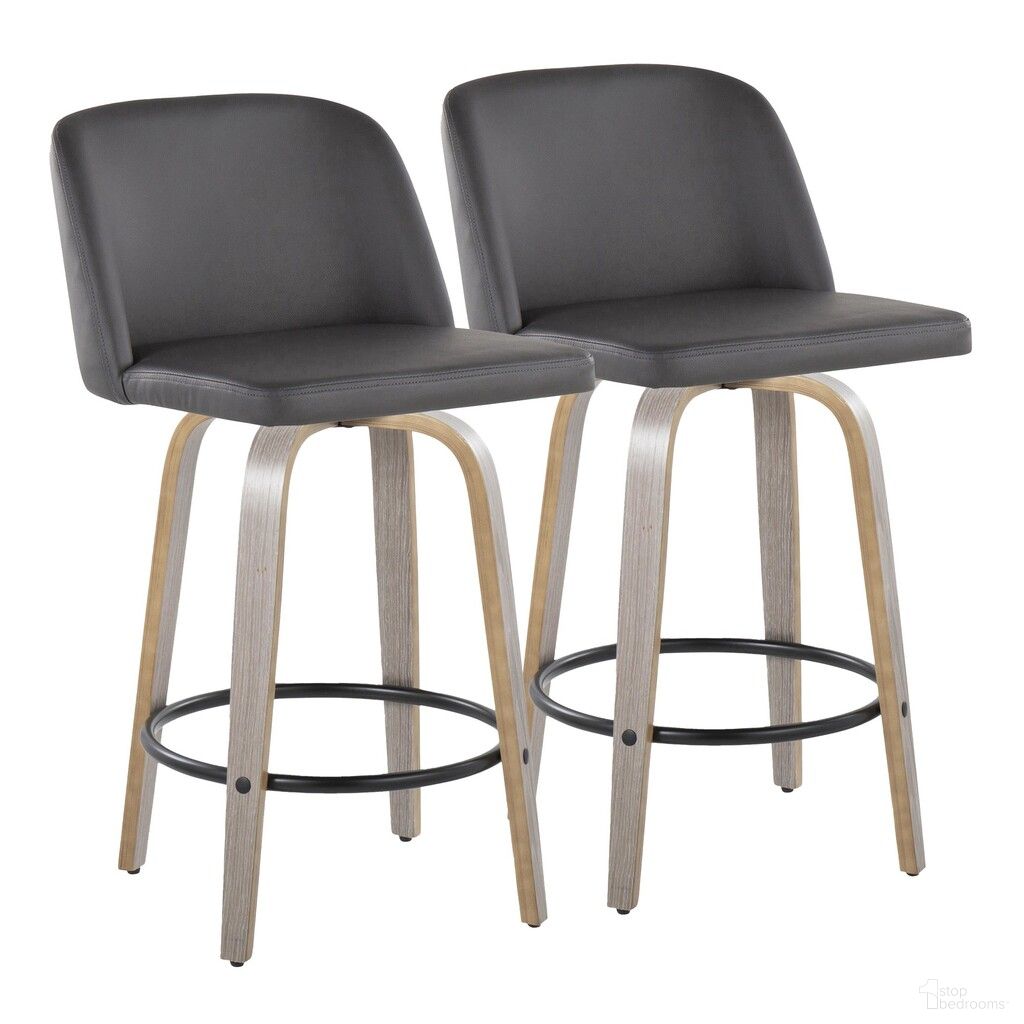 The appearance of Toriano 26 Inch Fixed Height Counter Stool Set of 2 In Light Gray designed by Lumisource in the modern / contemporary interior design. This light gray piece of furniture was selected by 1StopBedrooms from Tintori Collection to add a touch of cosiness and style into your home. Sku: B26-TRNOPU-GRTZQ2 LGYGY2. Material: Wood.