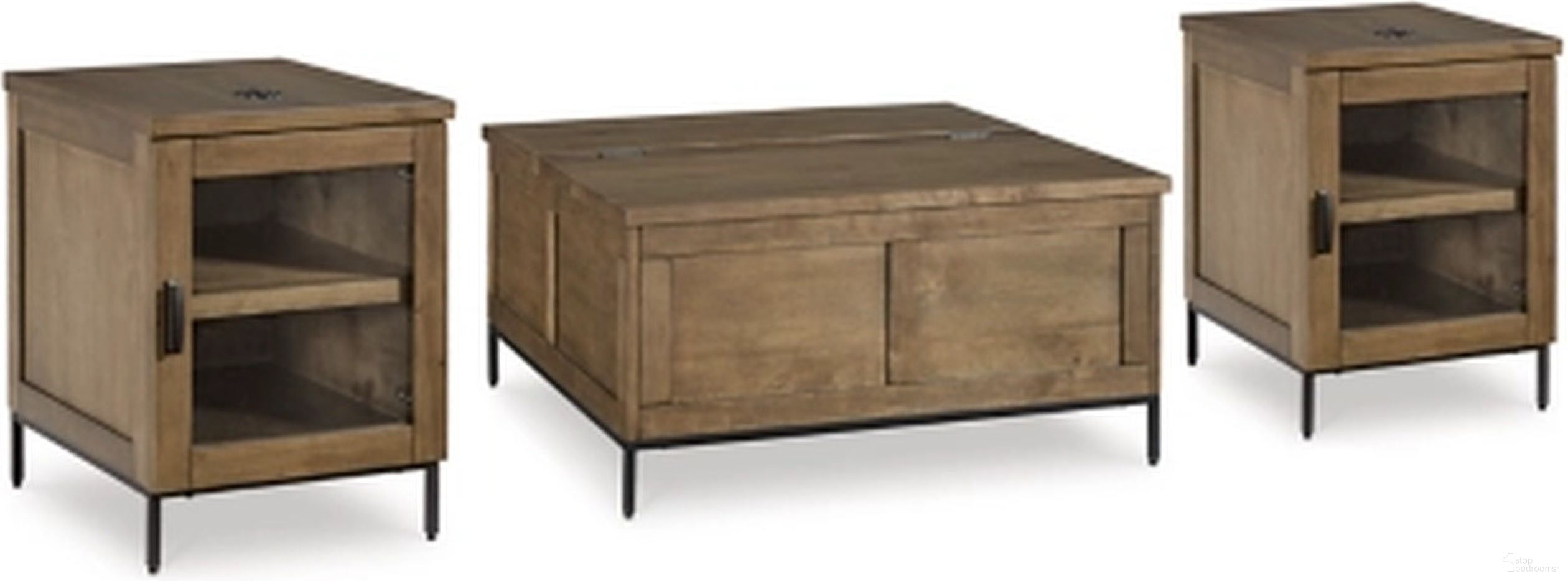 The appearance of Torlanta Occasional Table Set In Brown designed by Signature Design by Ashley in the modern / contemporary interior design. This brown piece of furniture  was selected by 1StopBedrooms from Torlanta Collection to add a touch of cosiness and style into your home. Sku: T686-9;T686-7. Material: Wood.