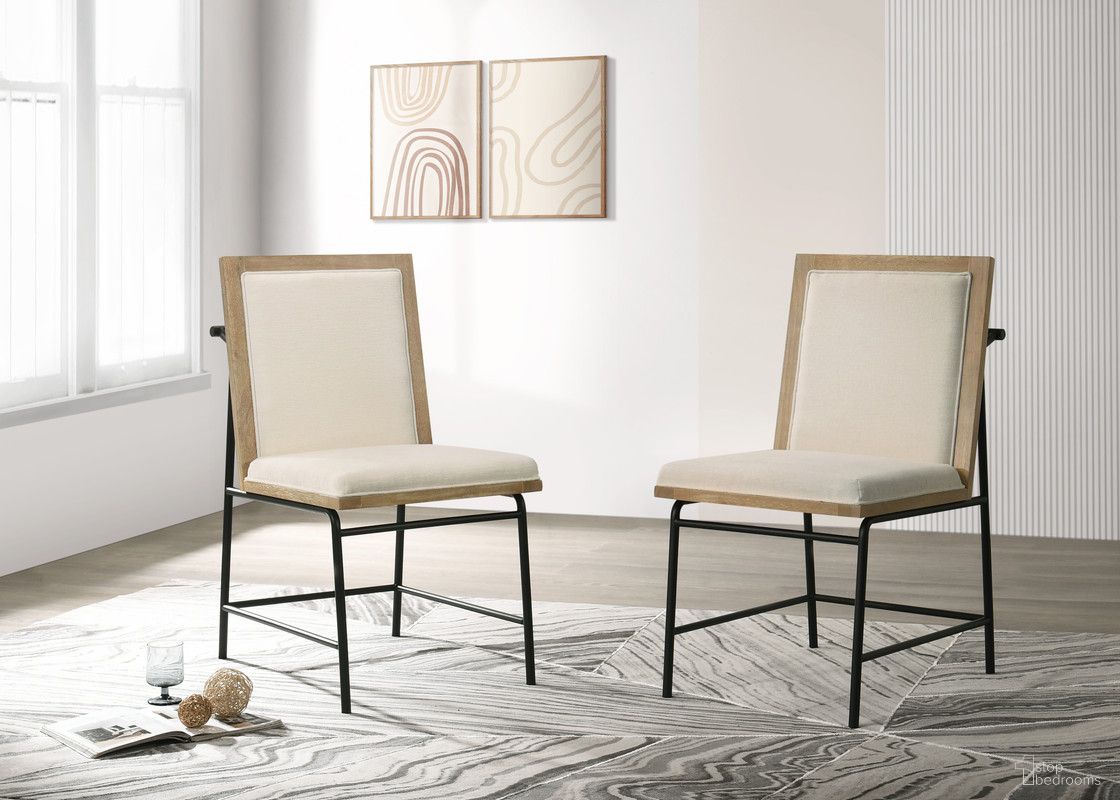 The appearance of Torrance 18.5 Inch Dining Chairs Set of 2 In Oak designed by Lilola Home in the modern / contemporary interior design. This oak piece of furniture was selected by 1StopBedrooms from Torrance Collection to add a touch of cosiness and style into your home. Sku: 30036-C. Material: Wood. Chair Type: Side Chair.