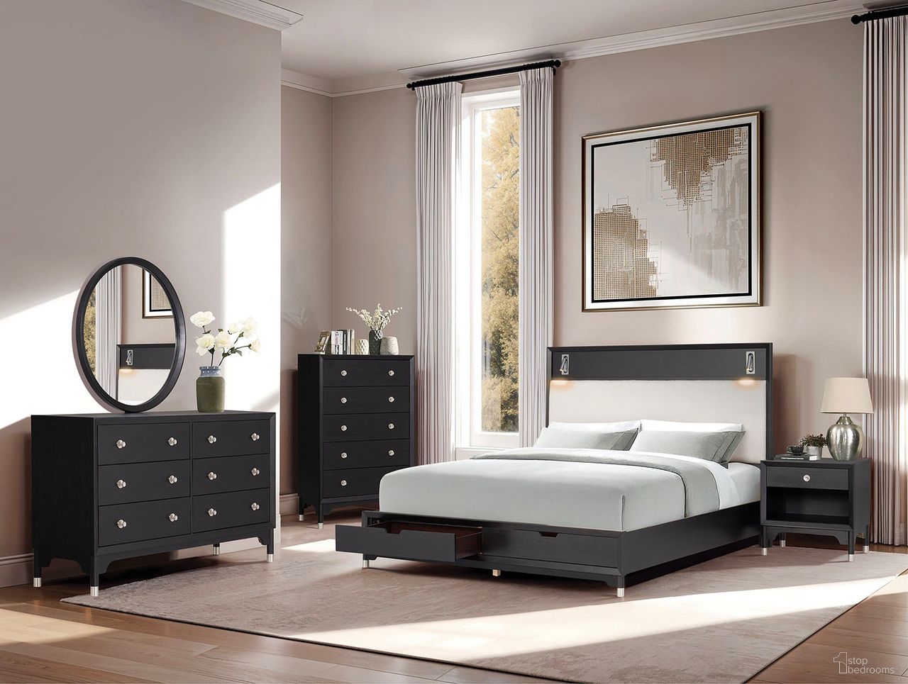 Torrance Queen Bed In Black