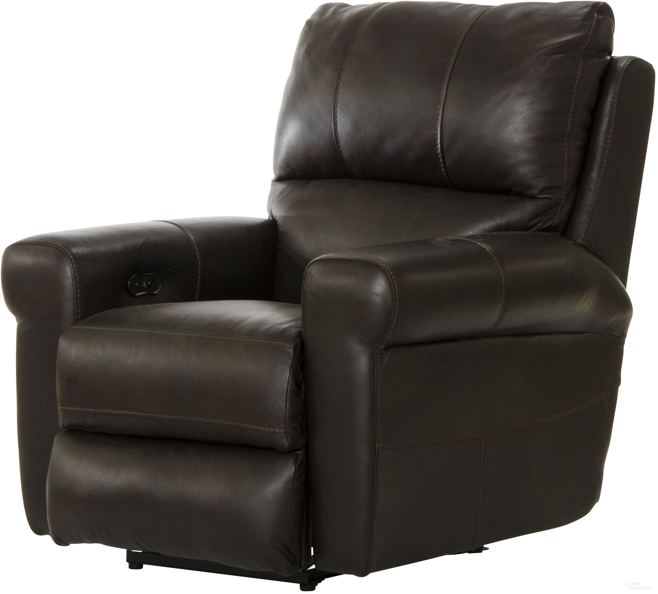 The appearance of Torretta Power Lay Flat Recliner In Chocolate designed by Catnapper in the traditional interior design. This chocolate piece of furniture was selected by 1StopBedrooms from Torretta Collection to add a touch of cosiness and style into your home. Sku: 645707127389307389. Material: Leather.