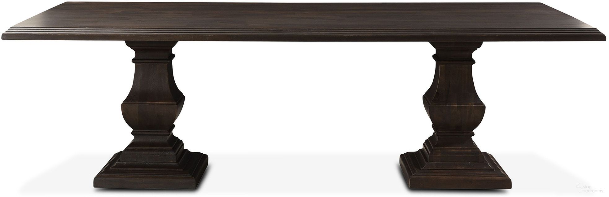 Toulon 98 Inch Dining Table In Vintage Brown