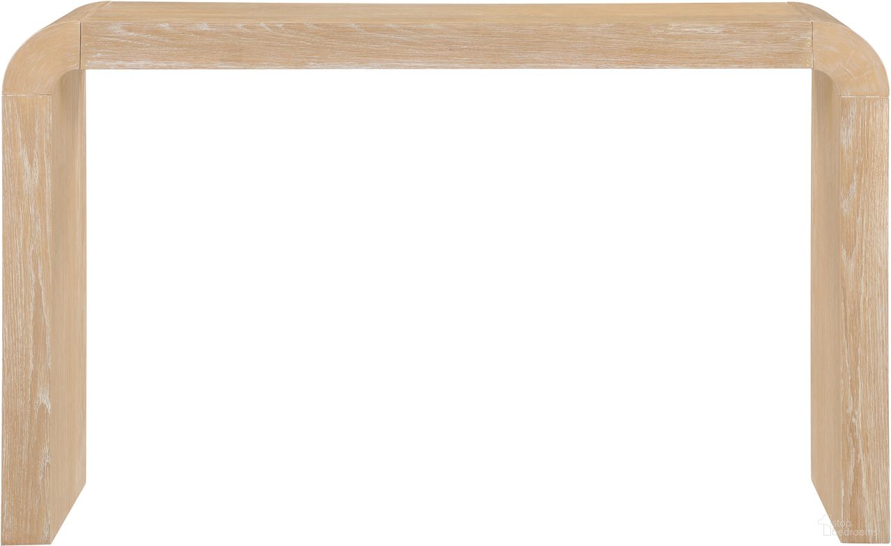 The appearance of Toulon Oak Veneer Console Table In Natural and Natural designed by Meridian in the modern / contemporary interior design. This natural and natural piece of furniture  was selected by 1StopBedrooms from Toulon Collection to add a touch of cosiness and style into your home. Sku: 99072Oak-T. Material: Oak Veneer.