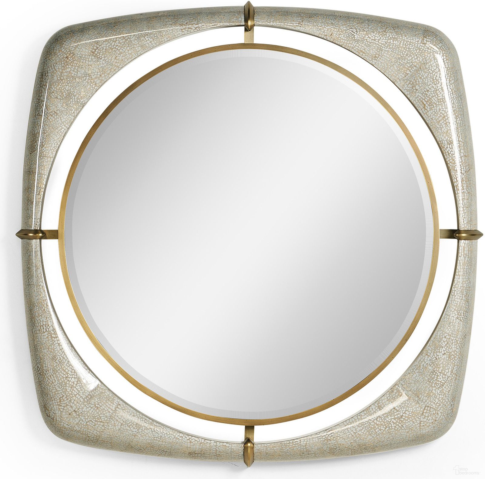 The appearance of Toulouse 42 Inch Mirror In Eggshell designed by Jonathan Charles in the transitional interior design. This eggshell piece of furniture was selected by 1StopBedrooms from Toulouse Collection to add a touch of cosiness and style into your home. Sku: 500360-42D-EA002. Material: Wood.