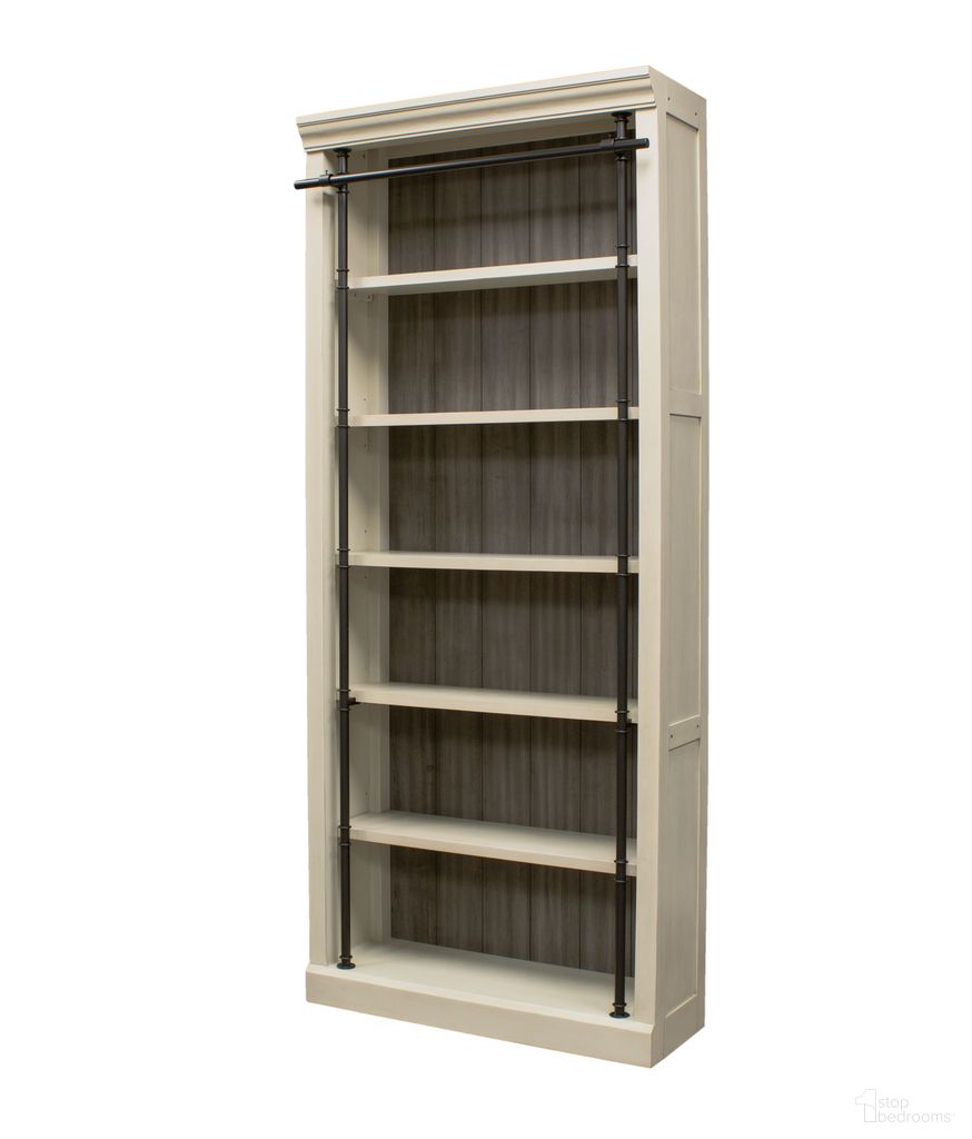 The appearance of Toulouse 8 Feet Tall Bookcase In Aged Chateau White designed by Martin Furniture in the modern / contemporary interior design. This aged chateau white piece of furniture was selected by 1StopBedrooms from Toulouse Collection to add a touch of cosiness and style into your home. Sku: IMTE4094W. Material: Solid Hardwood & Veneers.