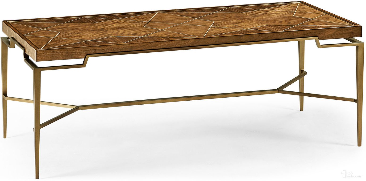 The appearance of Toulouse Cocktail Table In Walnut designed by Jonathan Charles in the transitional interior design. This walnut piece of furniture was selected by 1StopBedrooms from Toulouse Collection to add a touch of cosiness and style into your home. Sku: 500368-WTL. Material: Wood.