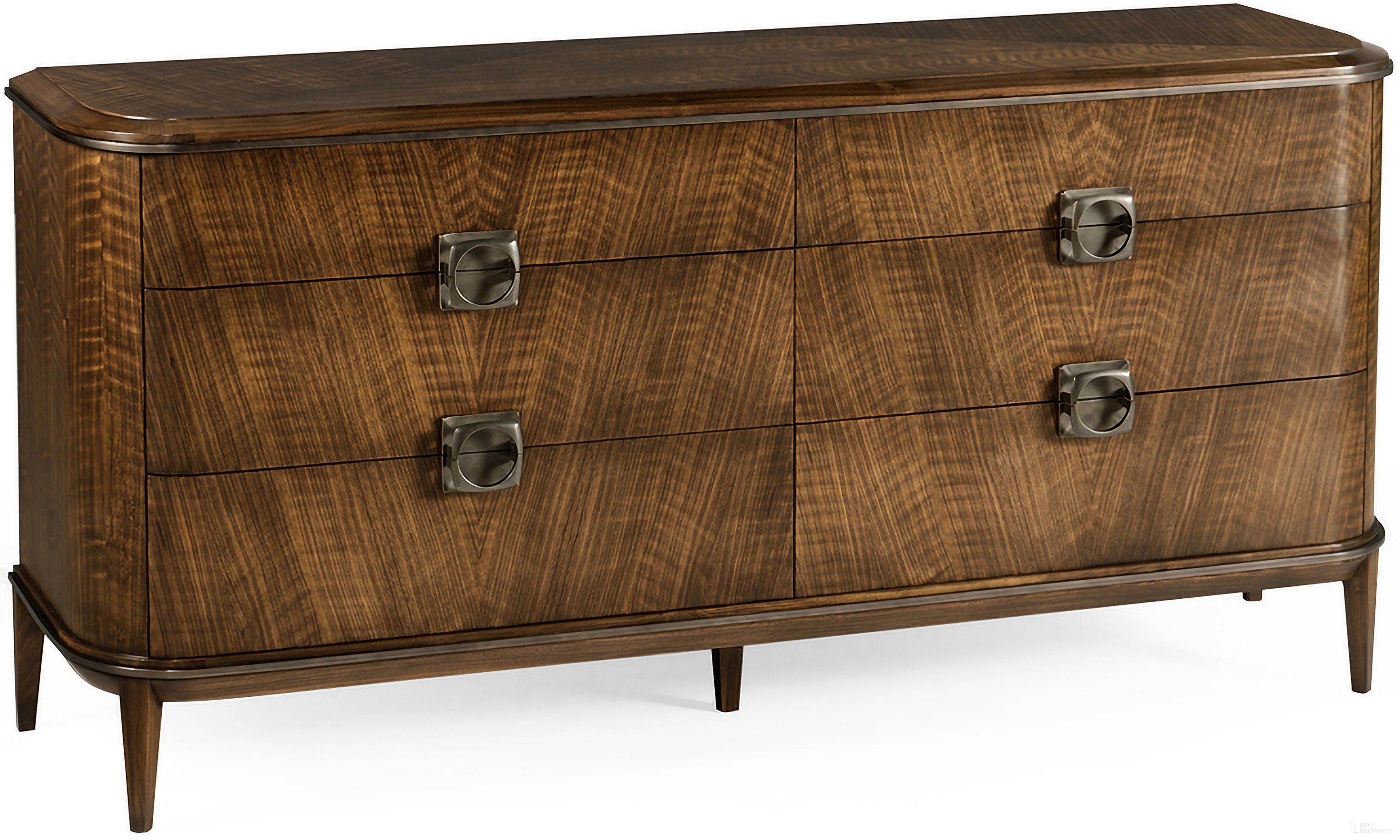 The appearance of Toulouse Dresser In Walnut designed by Jonathan Charles in the transitional interior design. This walnut piece of furniture was selected by 1StopBedrooms from Toulouse Collection to add a touch of cosiness and style into your home. Sku: 500352-WTL. Material: Wood.