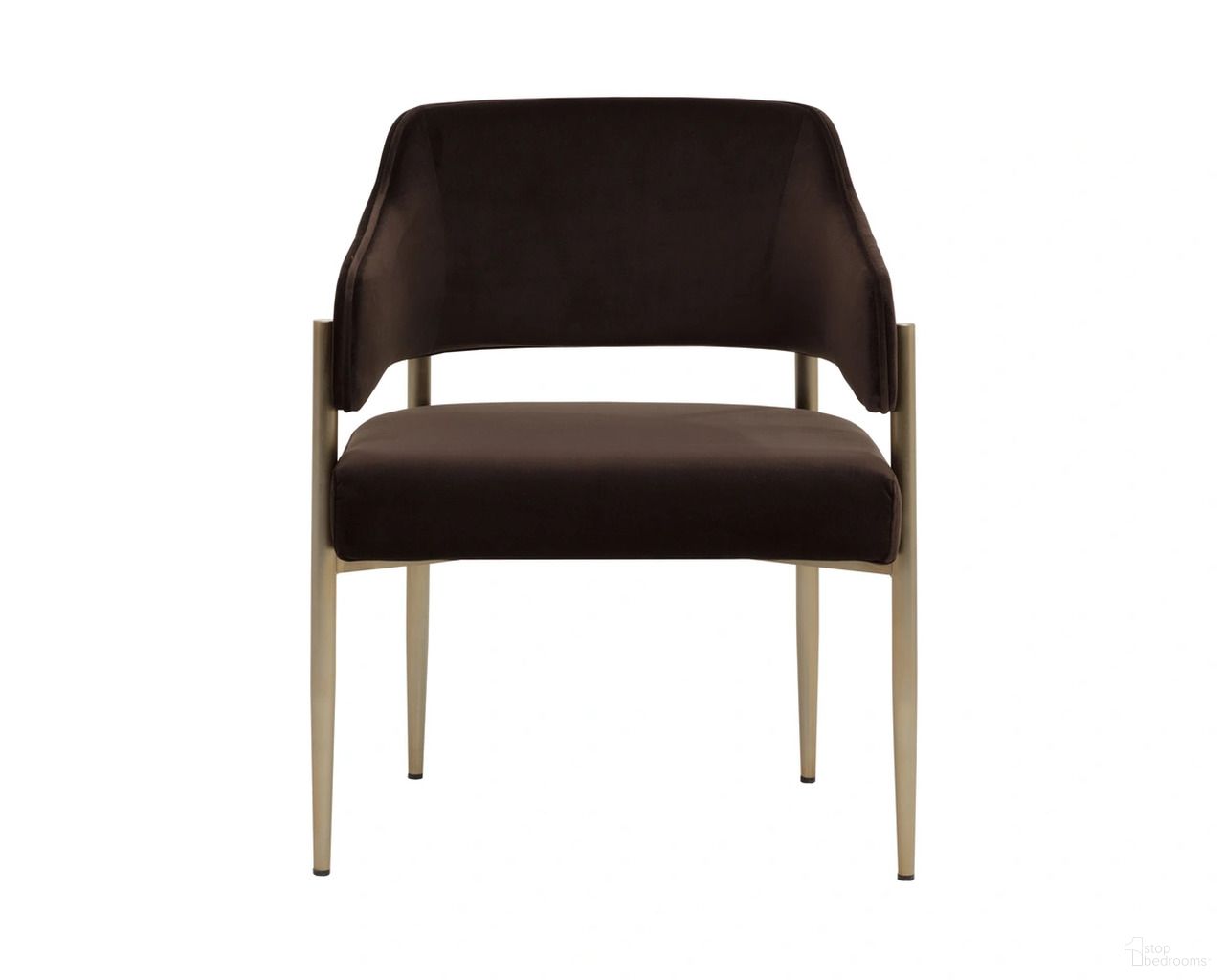 Tova Dining Armchair In Diamond Mink