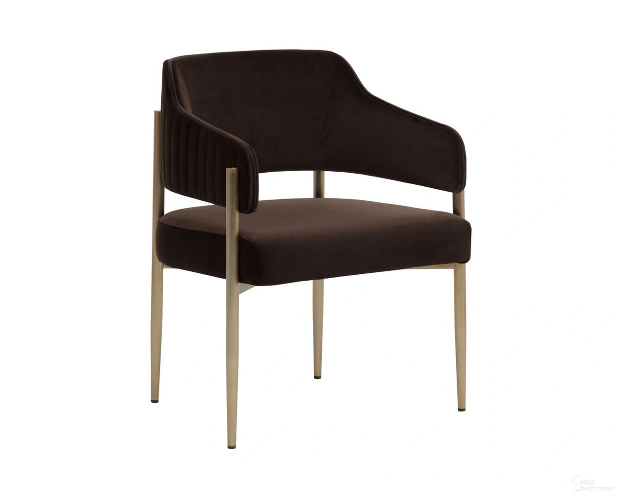 Tova Dining Armchair In Diamond Mink