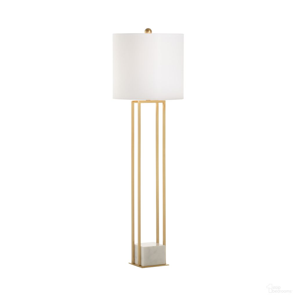 The appearance of Tower Buffet Lamp In Gold and White designed by Chelsea House in the modern / contemporary interior design. This gold/white piece of furniture  was selected by 1StopBedrooms from Shayla Copas Collection to add a touch of cosiness and style into your home. Sku: 70141. Material: Metal.