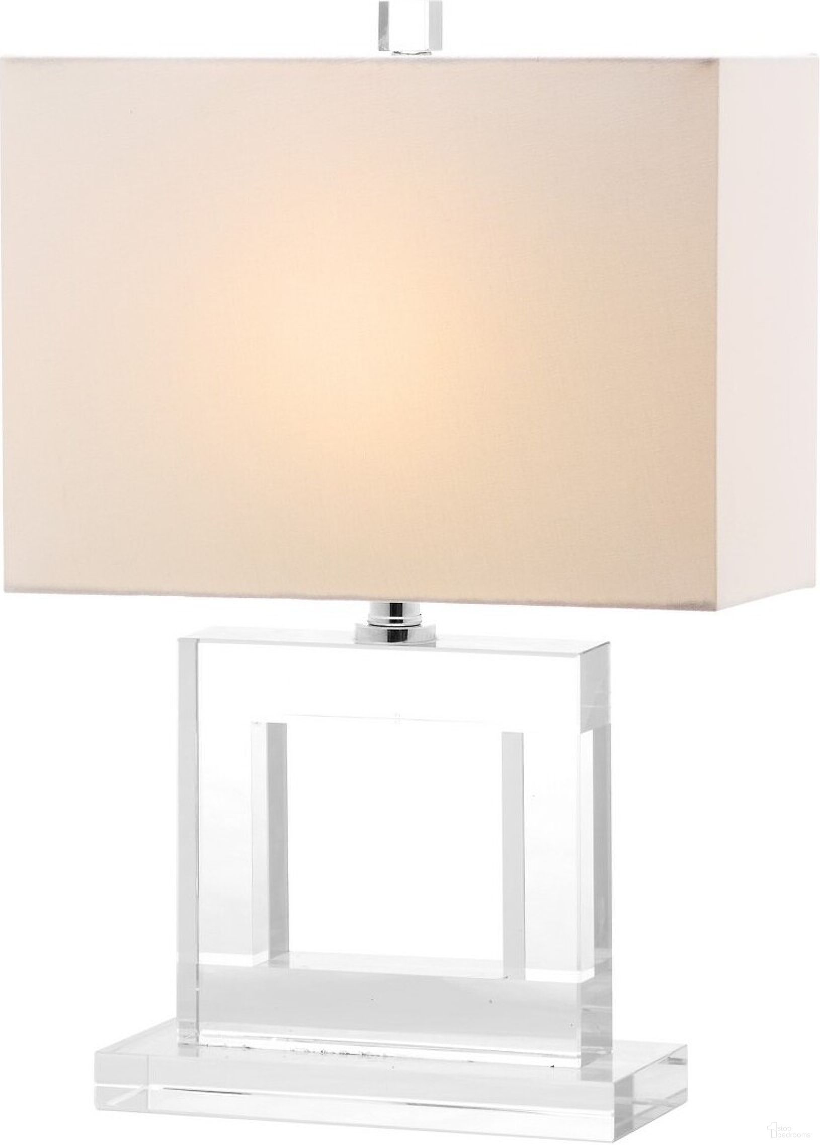The appearance of Town 20.5 Inch Square Crystal Lamp designed by Safavieh in the modern / contemporary interior design. This clear piece of furniture  was selected by 1StopBedrooms from Safavieh LIT Collection to add a touch of cosiness and style into your home. Sku: LIT4115A. Material: Chrome.