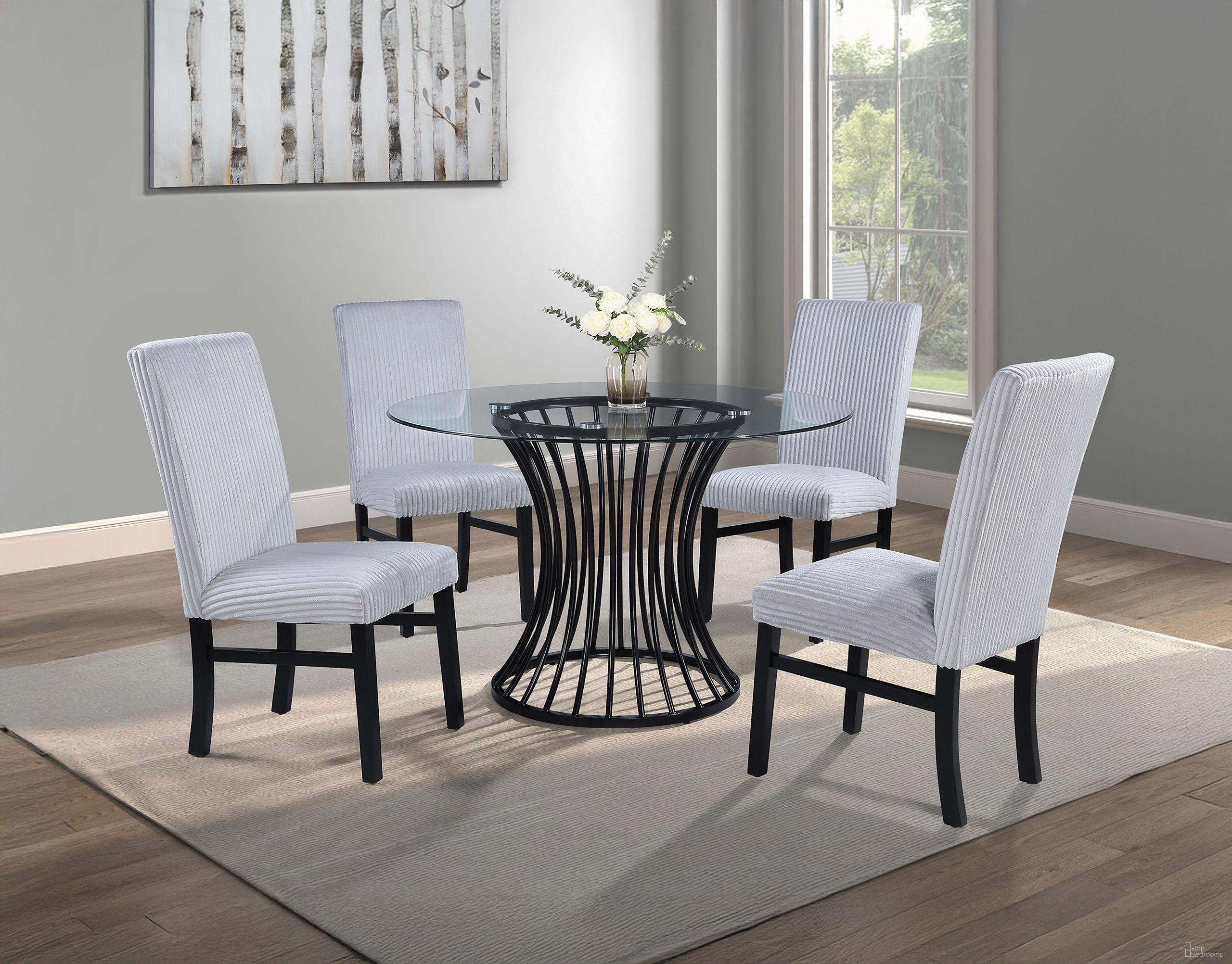 The appearance of Tracy Side Chair Set of 2 In Light Grey designed by Crown Mark in the modern / contemporary interior design. This light grey piece of furniture was selected by 1StopBedrooms from Tracy Collection to add a touch of cosiness and style into your home. Sku: 2202S-LG. Material: Wood. Chair Type: Side Chair.