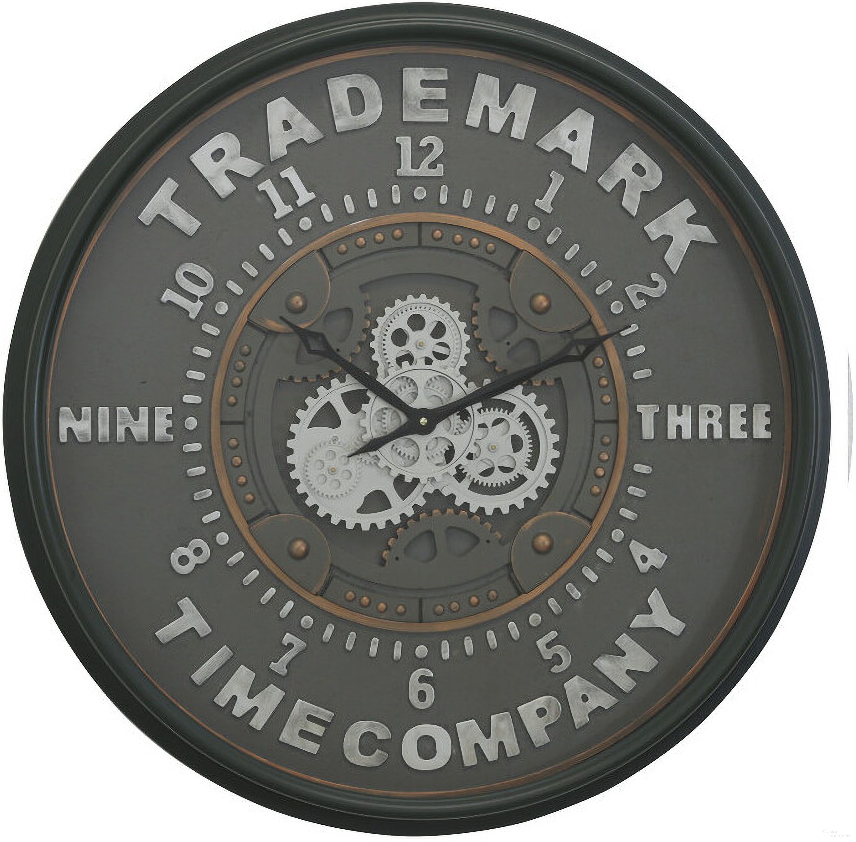 Trademark Wall Clock In Dark Green