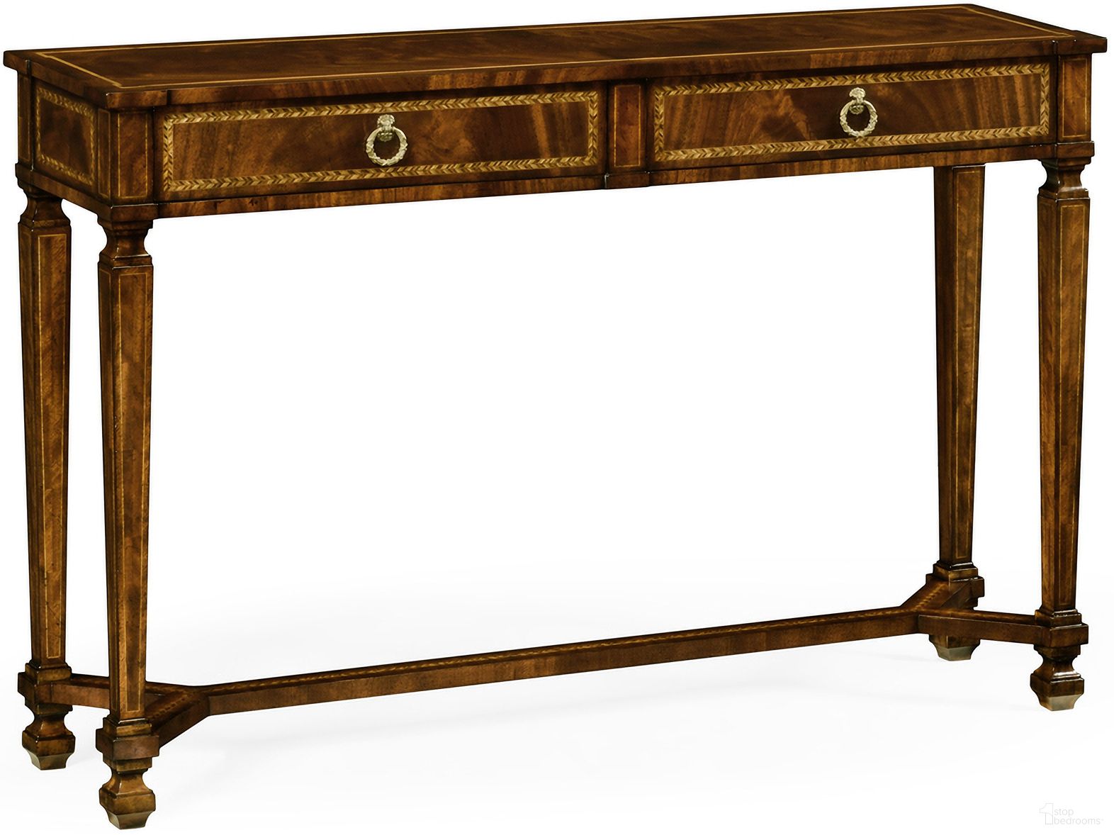 Traditional Buckingham Empire Console Table In Mahogany by Jonathan