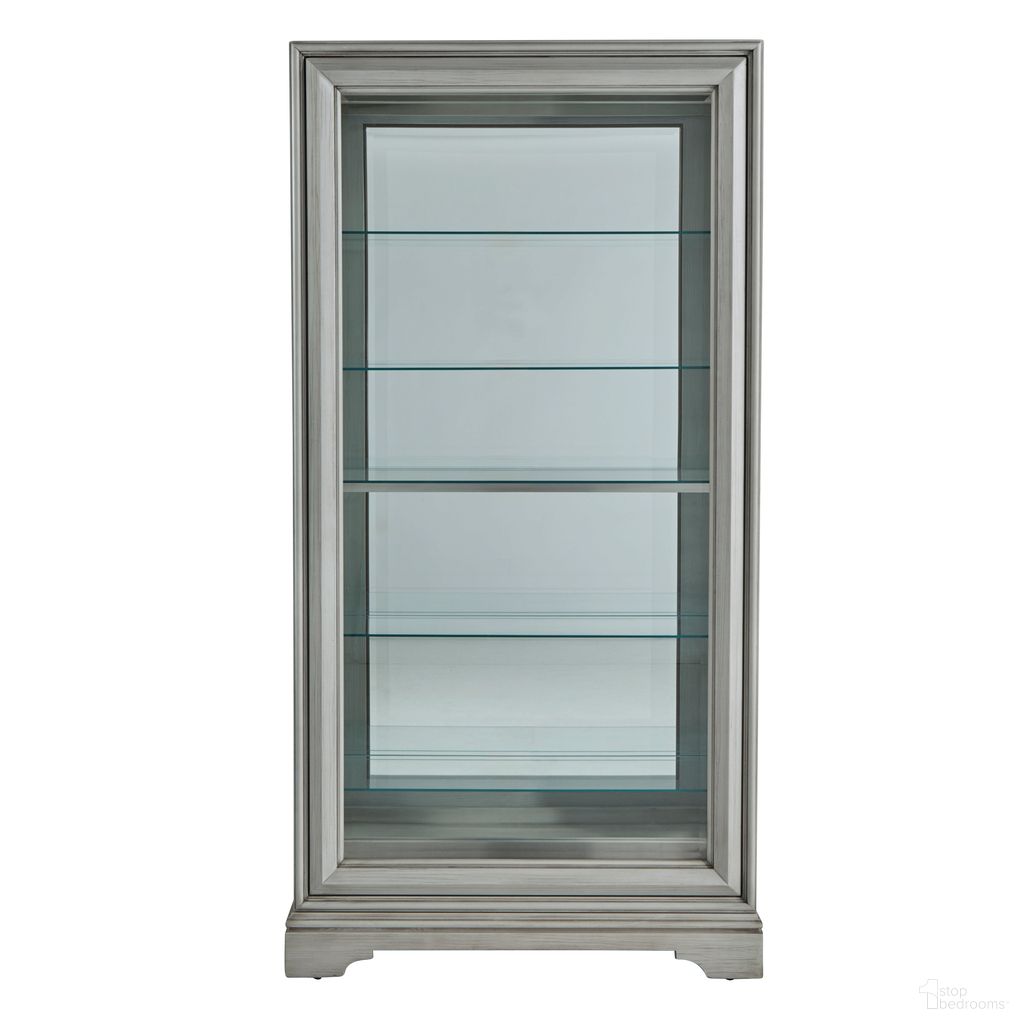 The appearance of Traditional Sliding Door Curio In Gray designed by Pulaski in the traditional interior design. This gray piece of furniture was selected by 1StopBedrooms from Accents Collection to add a touch of cosiness and style into your home. Sku: P021789. Material: Birch Wood.