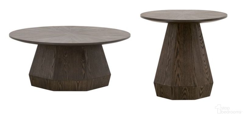 The appearance of Traditions Coulter Occasional Table Set In Burnished Brown designed by Essentials For Living in the transitional interior design. This burnished brown piece of furniture was selected by 1StopBedrooms from Traditions Collection to add a touch of cosiness and style into your home. Sku: 6065-CT.BBRN;6065-ET.BBRN. Material: MDF.