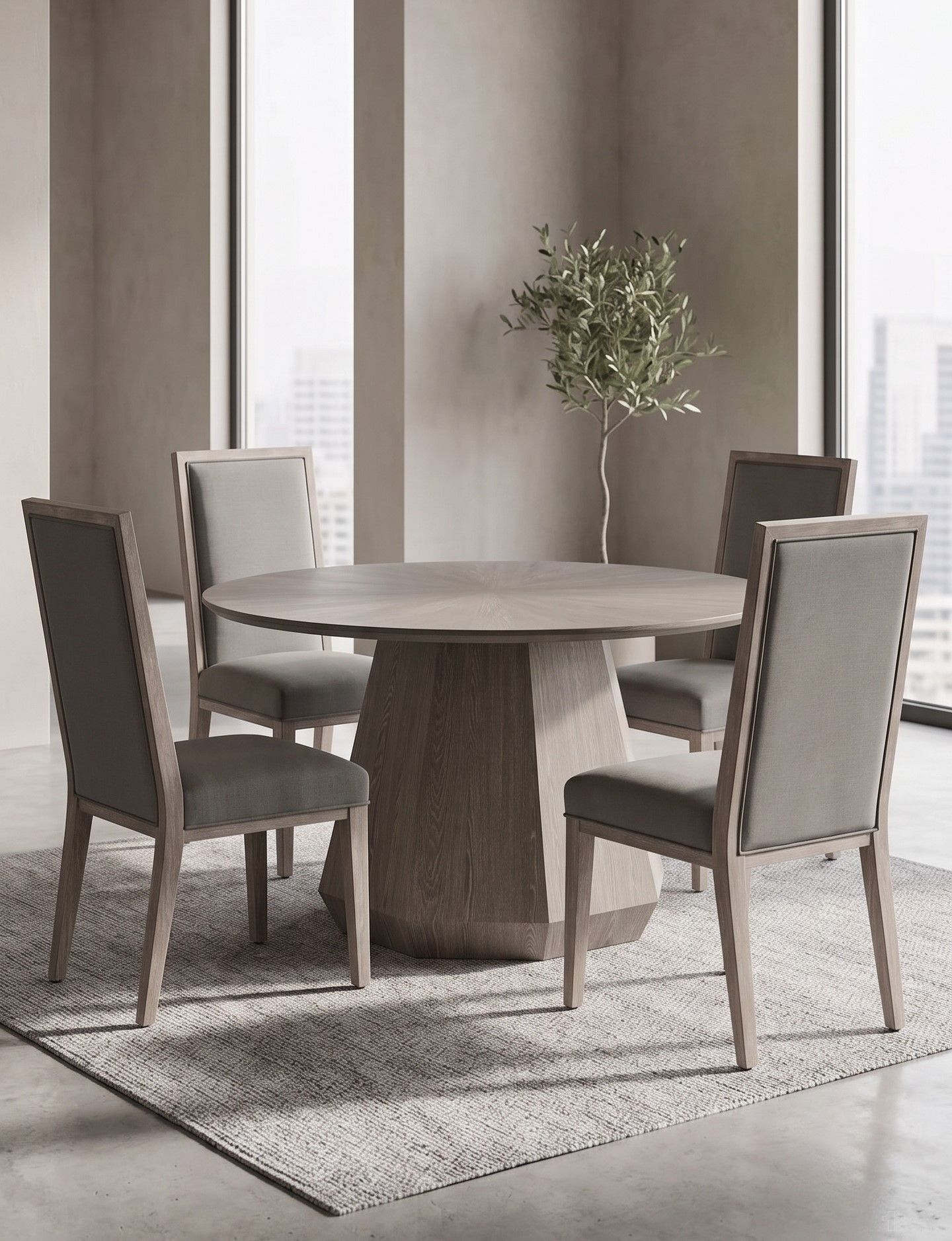 Traditions Oval Dining Room Set In Natural Gray Ash