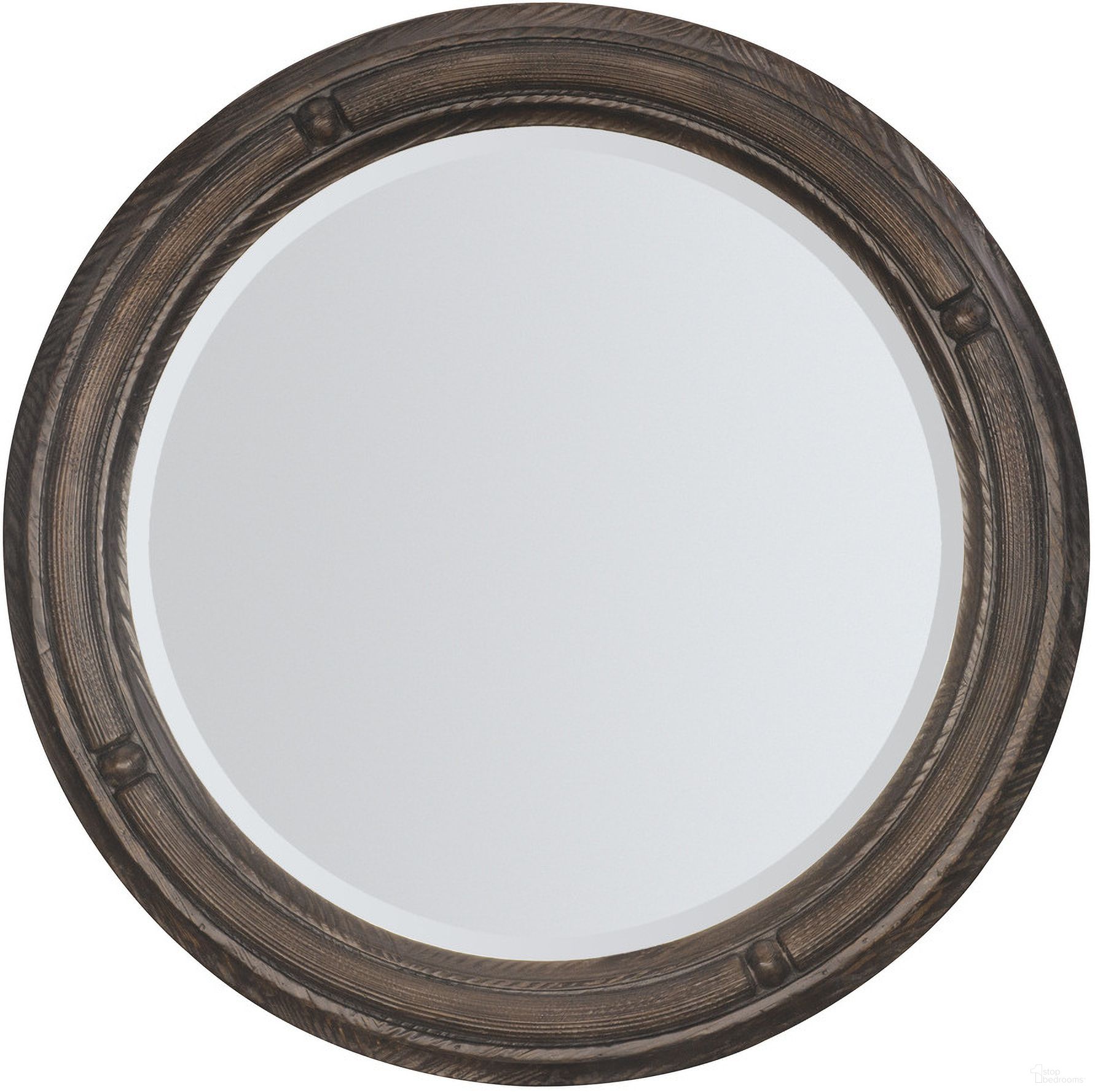 The appearance of Traditions Round Mirror In Dark Wood designed by Hooker in the traditional interior design. This dark wood piece of furniture was selected by 1StopBedrooms from Traditions Collection to add a touch of cosiness and style into your home. Sku: 5961-90007-89. Material: Pine.