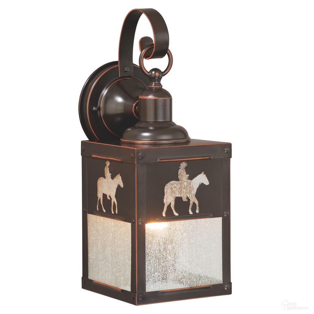 The appearance of Trail 5 Inch Horse Outdoor Wall Light In Burnished Bronze designed by Vaxcel in the rustic / southwestern interior design. This burnished bronze piece of furniture  was selected by 1StopBedrooms from Trail Collection to add a touch of cosiness and style into your home. Sku: T0110. Material: Steel.