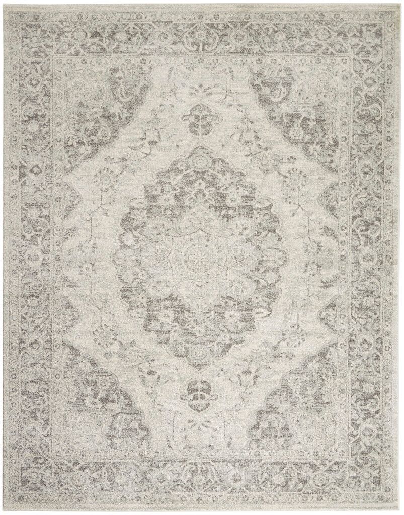 Tranquil 7' x 10' Indoor Rug In Ivory and Grey