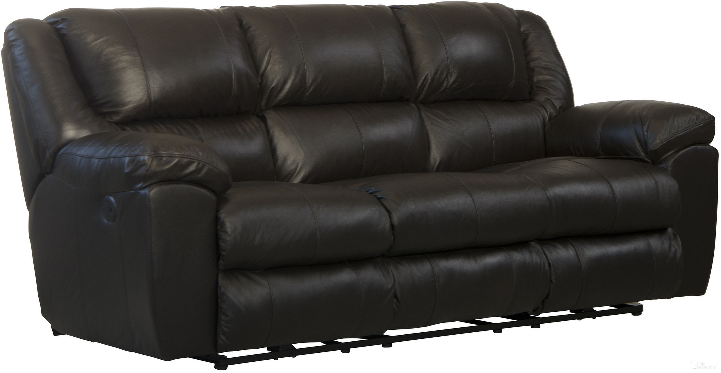 The appearance of Transformer II Chocolate Leather Ultimate Power Reclining Sofa designed by Catnapper in the transitional interior design. This brown piece of furniture was selected by 1StopBedrooms from Transformer Ii Collection to add a touch of cosiness and style into your home. Sku: 649145128429308429. Material: Leather.