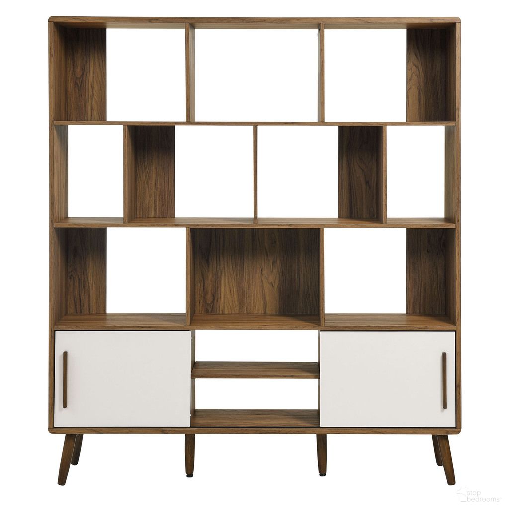 The appearance of Transmit 59 Inch Bookcase With Sliding Doors In Walnut Linen designed by Modway in the transitional interior design. This walnut linen piece of furniture  was selected by 1StopBedrooms from Transmit Collection to add a touch of cosiness and style into your home. Sku: EEI-7194-WAL-LIN-1;EEI-7194-WAL-LIN-2. Material: Laminate.