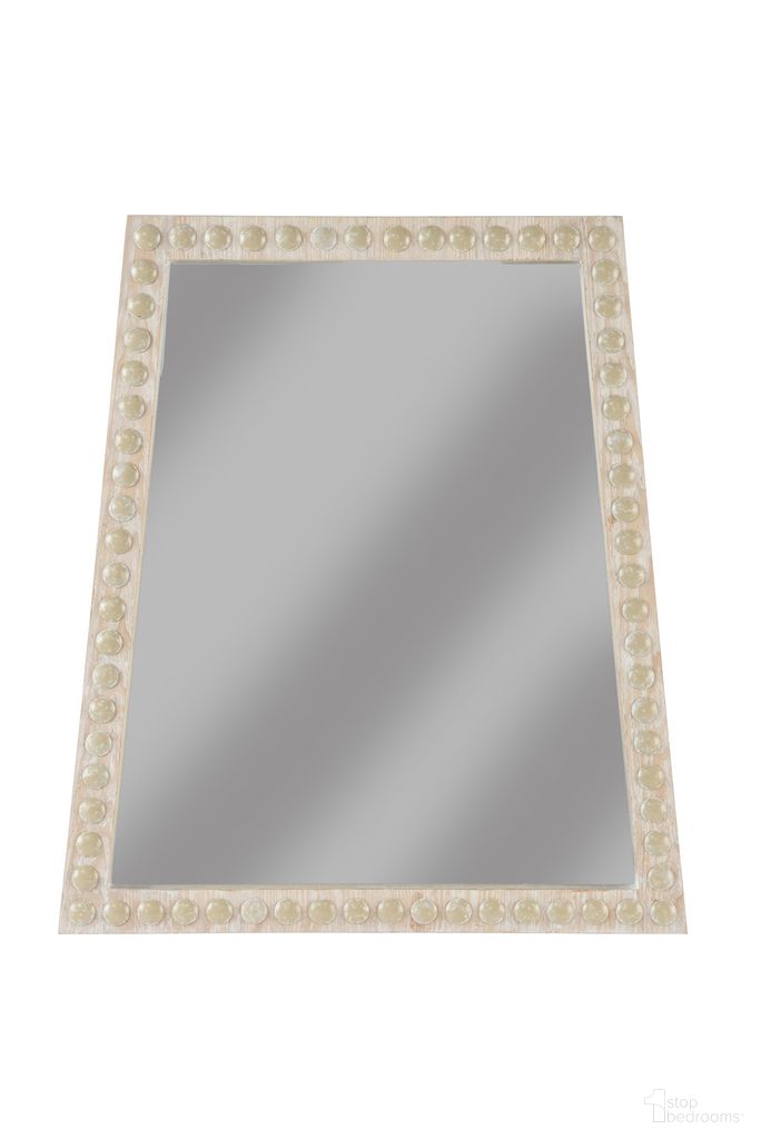 The appearance of Trapezoid Mirror In White and Cream designed by Chelsea House in the modern / contemporary interior design. This white/cream piece of furniture was selected by 1StopBedrooms from Elizabeth Wicker Collection to add a touch of cosiness and style into your home. Sku: 385458. Material: Wood.