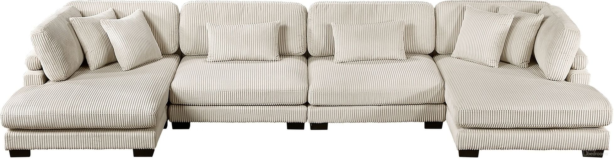 The appearance of Traverse 4-Piece Modular Sectional with Reversible Chaise In Beige designed by Homelegance in the modern / contemporary interior design. This beige piece of furniture  was selected by 1StopBedrooms from Traverse Collection to add a touch of cosiness and style into your home. Sku: 8555BE-VC;8555BE-VC;8555BE-AC;8555BE-AC. Material: Corduroy.