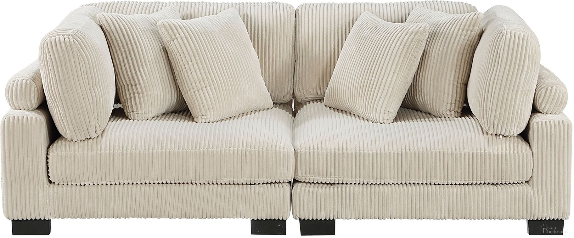 The appearance of Traverse Loveseat In Beige designed by Homelegance in the modern / contemporary interior design. This beige piece of furniture was selected by 1StopBedrooms from Traverse Collection to add a touch of cosiness and style into your home. Sku: 8555BE-CR;8555BE-CR. Material: Corduroy.