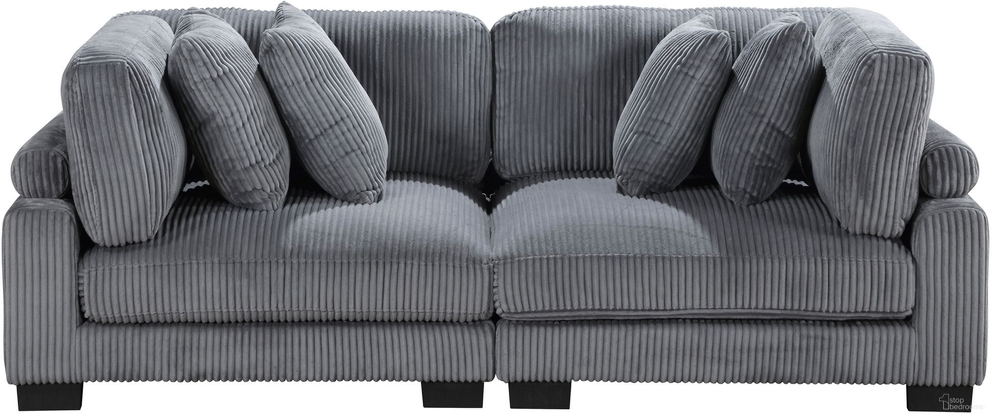The appearance of Traverse Loveseat In Gray designed by Homelegance in the modern / contemporary interior design. This gray piece of furniture was selected by 1StopBedrooms from Traverse Collection to add a touch of cosiness and style into your home. Sku: 8555GY-CR;8555GY-CR. Material: Corduroy.