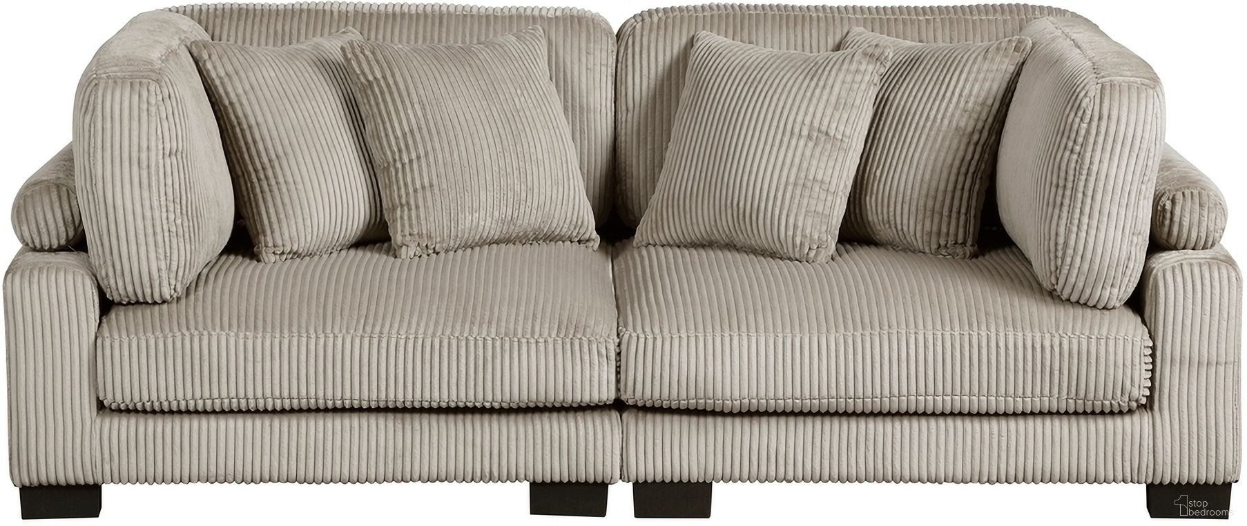 The appearance of Traverse Loveseat In Taupe designed by Homelegance in the modern / contemporary interior design. This taupe piece of furniture was selected by 1StopBedrooms from Traverse Collection to add a touch of cosiness and style into your home. Sku: 8555GB-CR;8555GB-CR. Material: Corduroy.