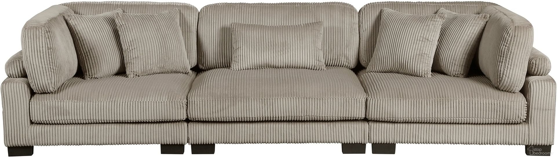 The appearance of Traverse Sofa In Taupe designed by Homelegance in the modern / contemporary interior design. This taupe piece of furniture  was selected by 1StopBedrooms from Traverse Collection to add a touch of cosiness and style into your home. Sku: 8555GB-CR;8555GB-CR;8555GB-AC. Material: Corduroy.