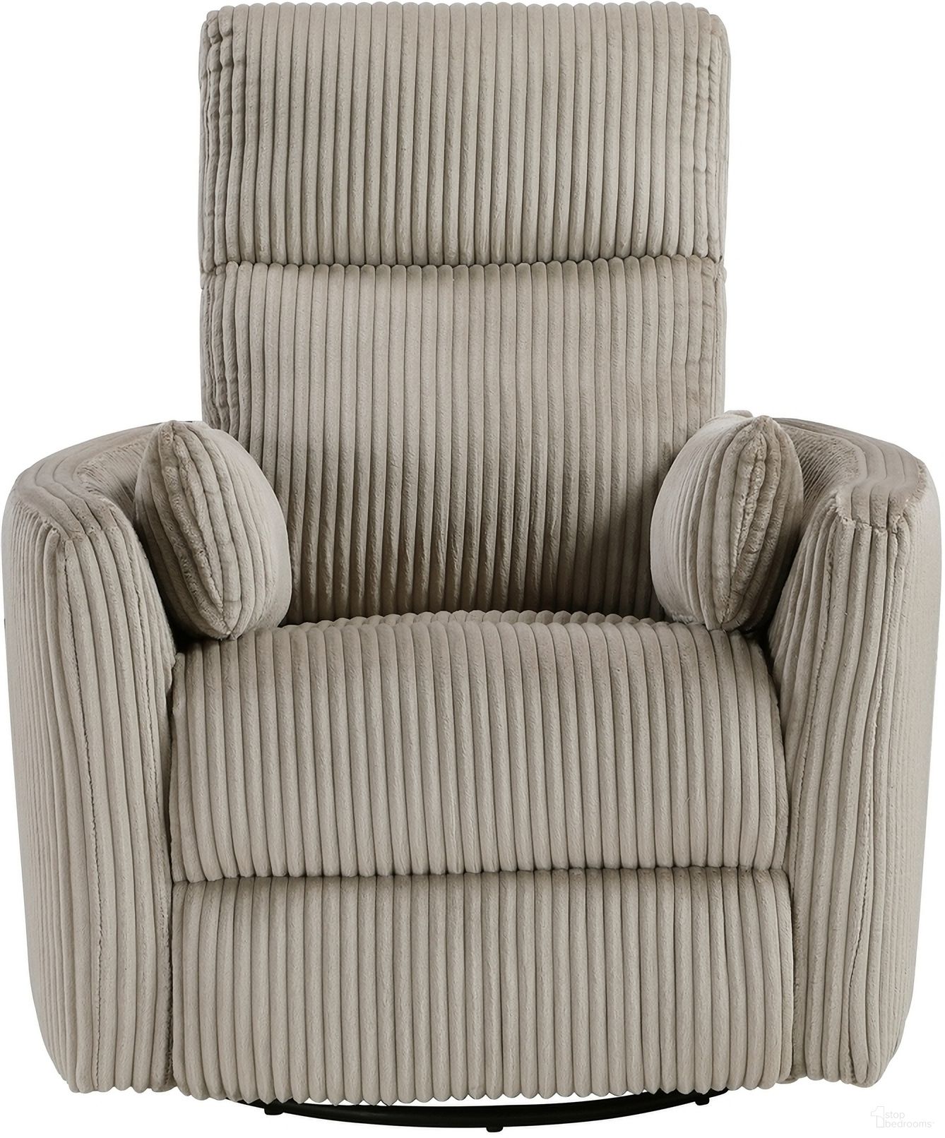 The appearance of Traverse Swivel Glider Reclining Chair In Taupe designed by Homelegance in the modern / contemporary interior design. This taupe piece of furniture was selected by 1StopBedrooms from Traverse Collection to add a touch of cosiness and style into your home. Sku: 8555GB-1SW. Material: Corduroy.