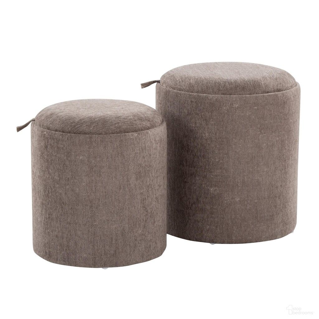 The appearance of Tray Nesting Ottoman Set In Brown and Natural designed by Lumisource in the modern / contemporary interior design. This brown and natural piece of furniture was selected by 1StopBedrooms from Tray Collection to add a touch of cosiness and style into your home. Sku: OT-TRAYNEST BNNA. Material: Foam.
