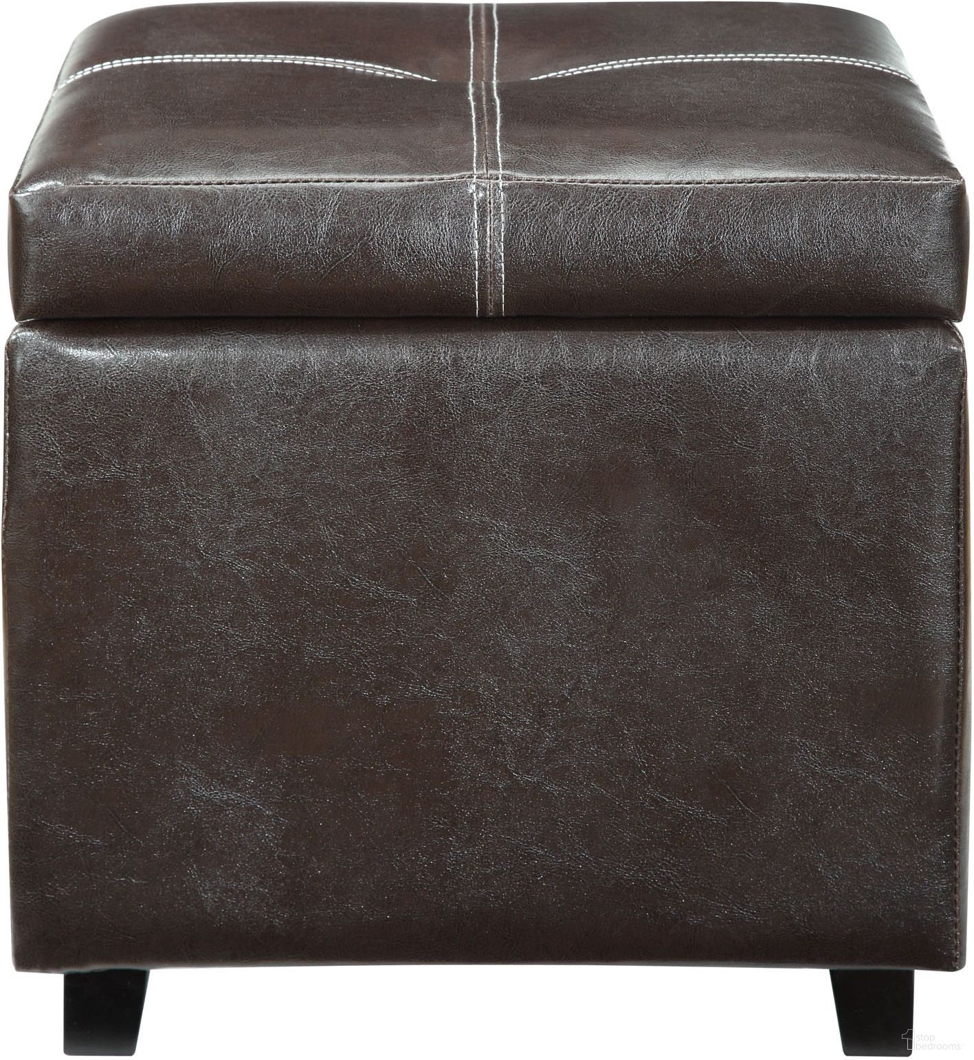 The appearance of Treasure Espresso Upholstered Vinyl Ottoman designed by Modway in the modern / contemporary interior design. This espresso piece of furniture was selected by 1StopBedrooms from Treasure Collection to add a touch of cosiness and style into your home. Sku: EEI-814-BRN. Material: Vinyl.