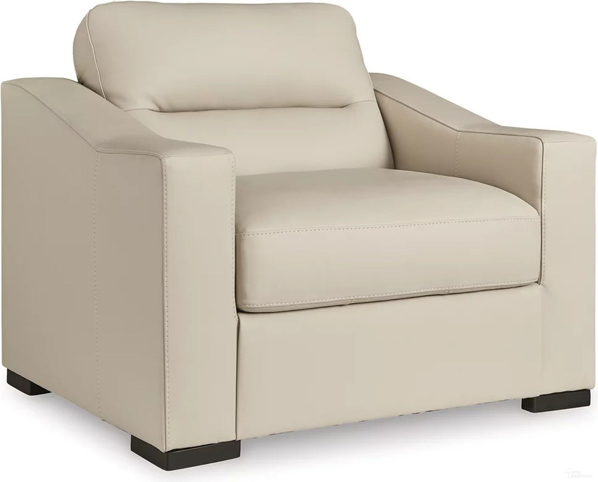 The appearance of Treasure Trove Oversized Chair In Almond designed by Signature Design by Ashley in the modern / contemporary interior design. This almond piece of furniture  was selected by 1StopBedrooms from Treasure Trove Collection to add a touch of cosiness and style into your home. Sku: 1930423. Material: Faux Leather.