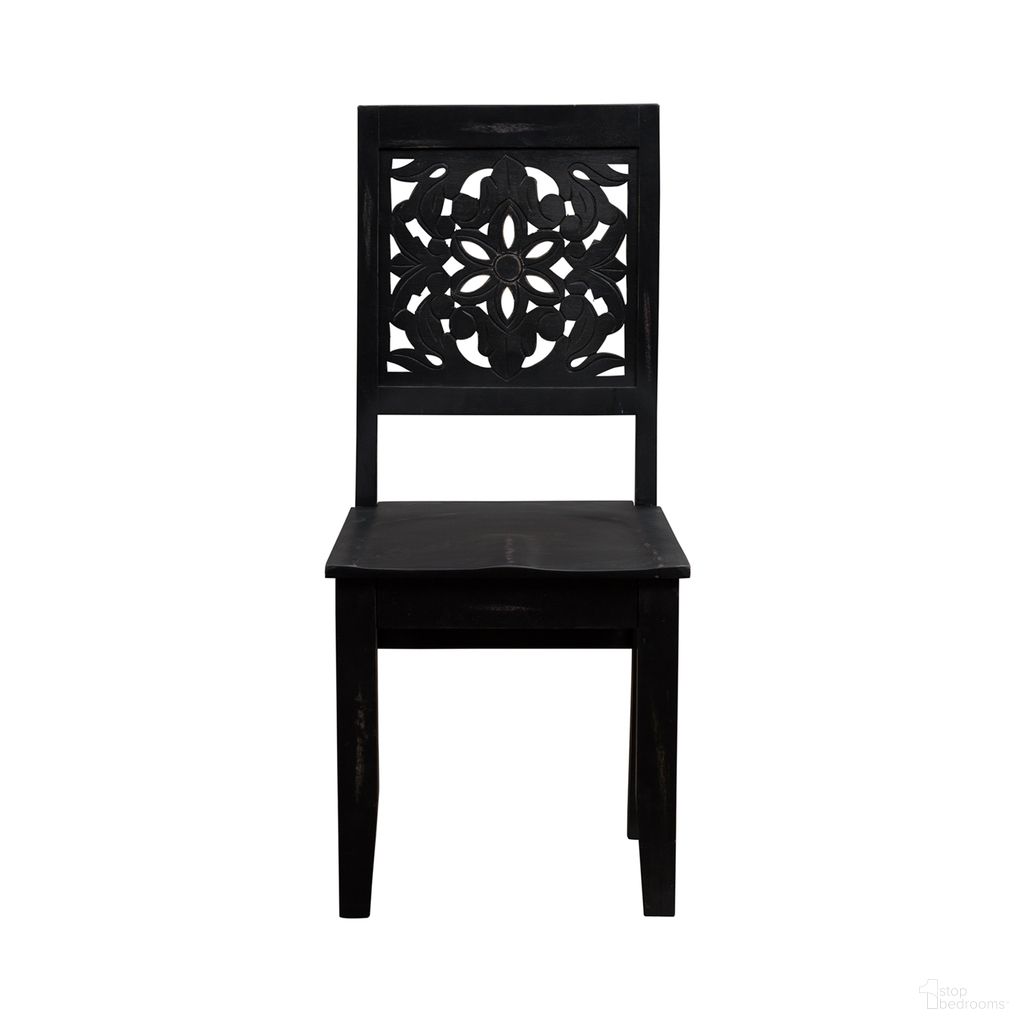The appearance of Trellis Lane Accent Chair In Black designed by Liberty in the transitional interior design. This black piece of furniture was selected by 1StopBedrooms from Trellis Lane Collection to add a touch of cosiness and style into your home. Sku: 2094B-AC3002. Material: Wood.