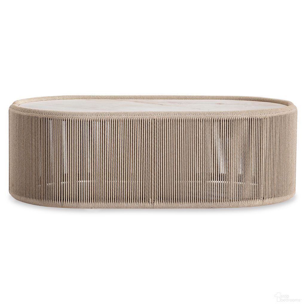 Trellis Outdoor Cocktail Table In Brown