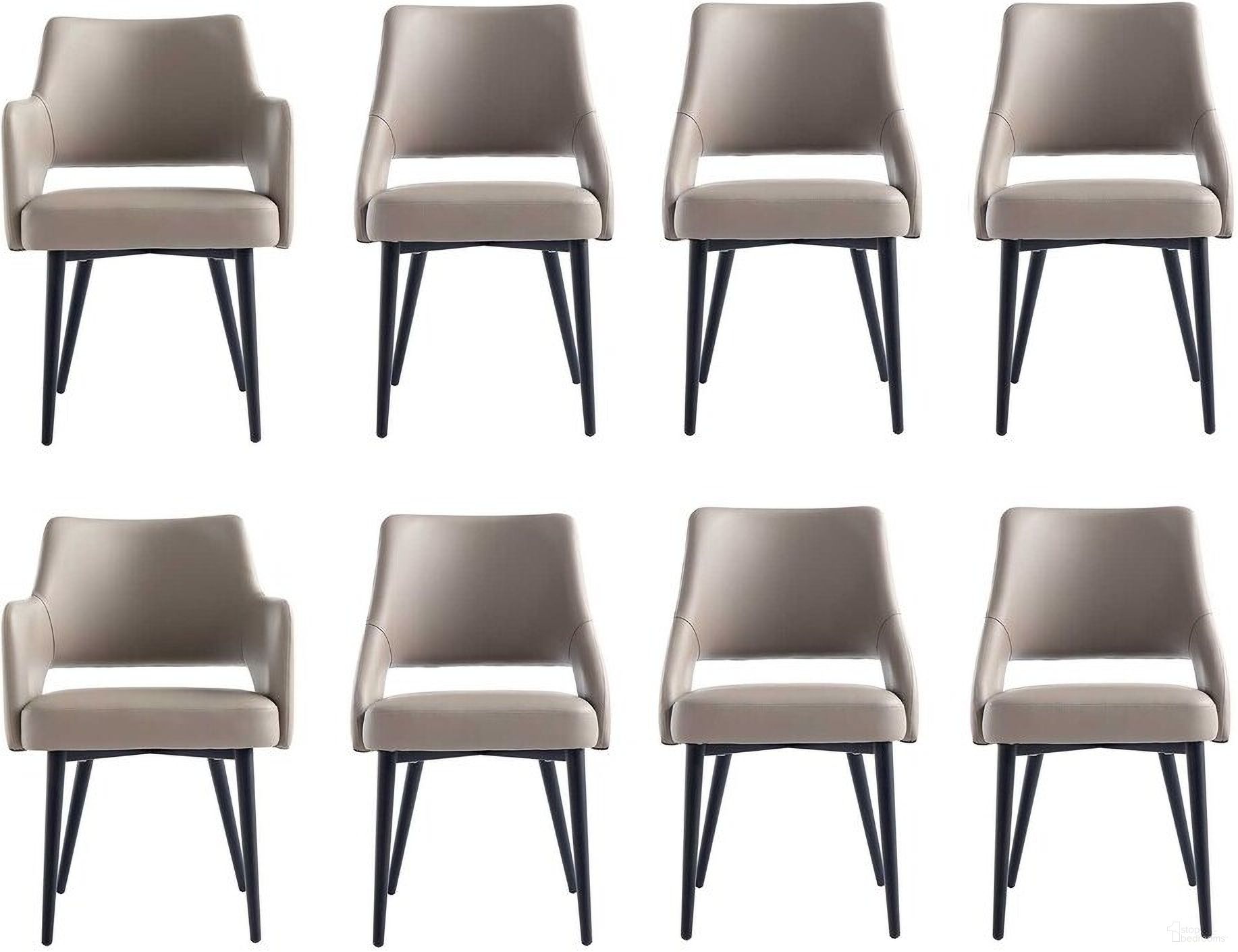 The appearance of Tremont 8-Piece Dining Chair In Taupe designed by Manhattan Comfort in the modern / contemporary interior design. This taupe piece of furniture was selected by 1StopBedrooms from Tremont Collection to add a touch of cosiness and style into your home. Sku: DC104AR-TP;DC104AR-TP;DC104-TP;DC104-TP;DC104-TP;DC104-TP;DC104-TP;DC104-TP. Material: Metal. Chair Type: Side Chair.