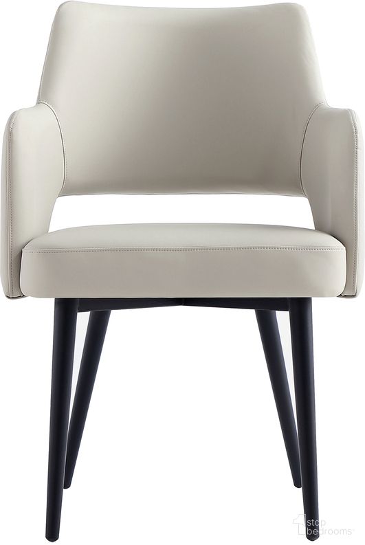 The appearance of Tremont Dining Arm Chair In Stone designed by Manhattan Comfort in the modern / contemporary interior design. This stone piece of furniture  was selected by 1StopBedrooms from Tremont Collection to add a touch of cosiness and style into your home. Sku: DC104AR-ST. Material: Metal. Chair Type: Arm Chair.