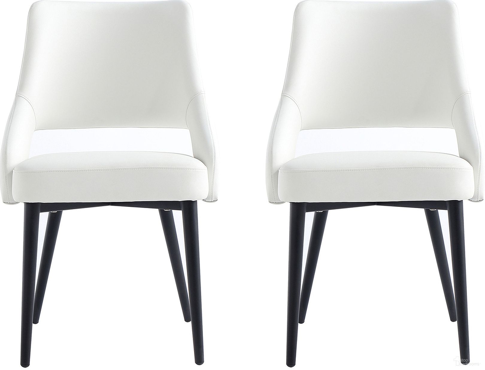 The appearance of Tremont Dining Chair Set of 2 In White designed by Manhattan Comfort in the modern / contemporary interior design. This white piece of furniture was selected by 1StopBedrooms from Tremont Collection to add a touch of cosiness and style into your home. Sku: DC104-WH;DC104-WH. Material: Metal. Chair Type: Side Chair.