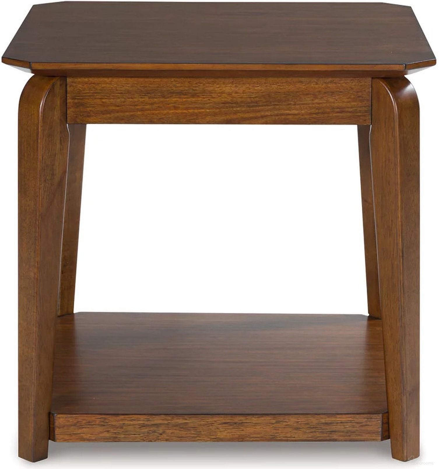 The appearance of Trenmour End Table In Medium Brown designed by Signature Design by Ashley in the transitional interior design. This medium brown piece of furniture  was selected by 1StopBedrooms from Trenmour Collection to add a touch of cosiness and style into your home. Sku: T596-2. Material: Wood.