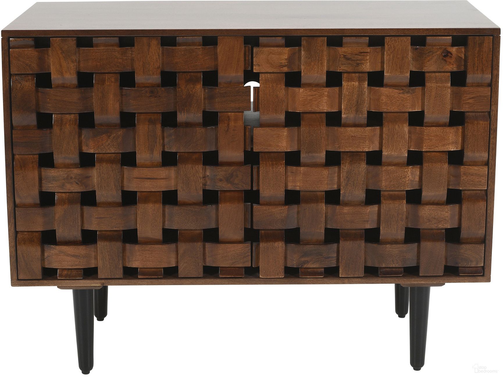 The appearance of Trent 42 Inch Carved Sideboard Accent Cabinet with Storage In Natural Brown designed by Jofran in the modern / contemporary interior design. This natural brown piece of furniture was selected by 1StopBedrooms from Trent Collection to add a touch of cosiness and style into your home. Sku: 2387-42. Material: Mango.
