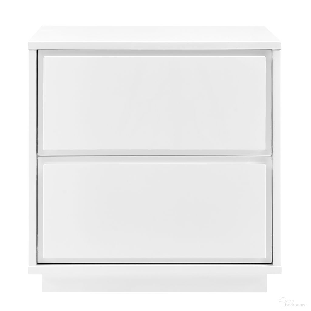 The appearance of Tresero 23 Inch Side Table In High Gloss White designed by Euro Style in the modern / contemporary interior design. This white high gloss piece of furniture was selected by 1StopBedrooms from Tresero Collection to add a touch of cosiness and style into your home. Sku: 90655-WHT. Material: MDF.