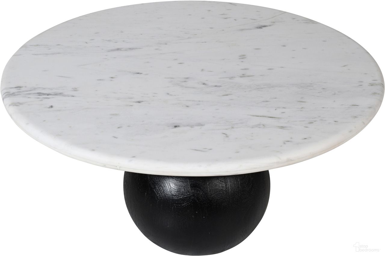 Treviso Marble Coffee Table In Black and White